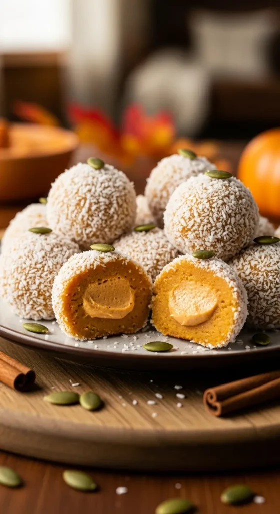 Coconut Pumpkin Pie Balls