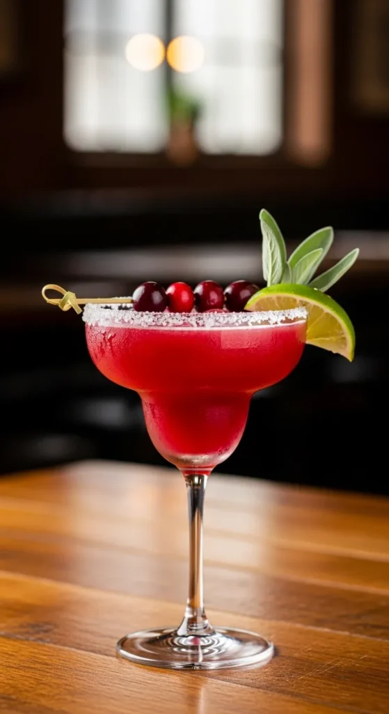 . Cranberry Sage Margarita