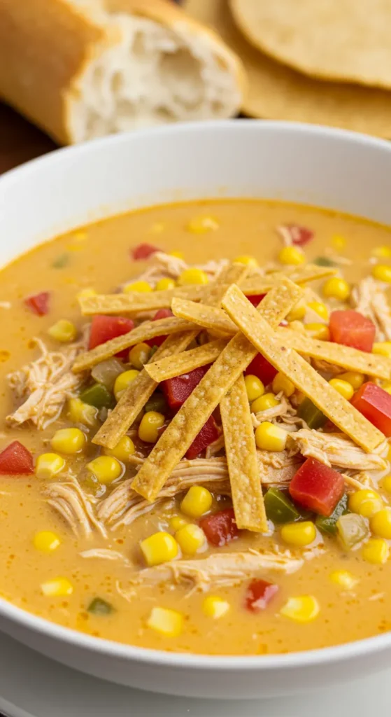 Creamy Chicken Tortilla Soup