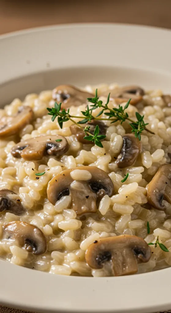 Creamy Mushroom Risotto