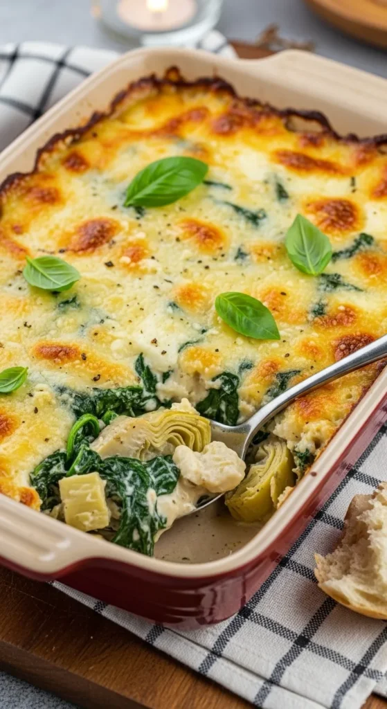 Creamy Spinach & Artichoke Casserole