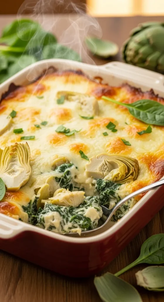 Creamy Spinach & Artichoke Casserole