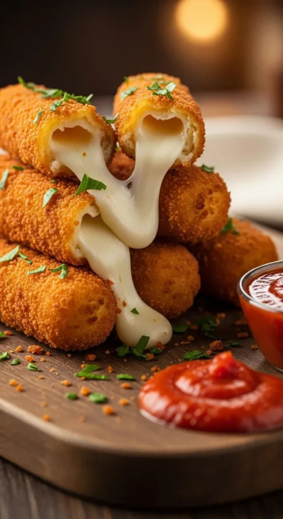 Crispy Mozzarella Sticks