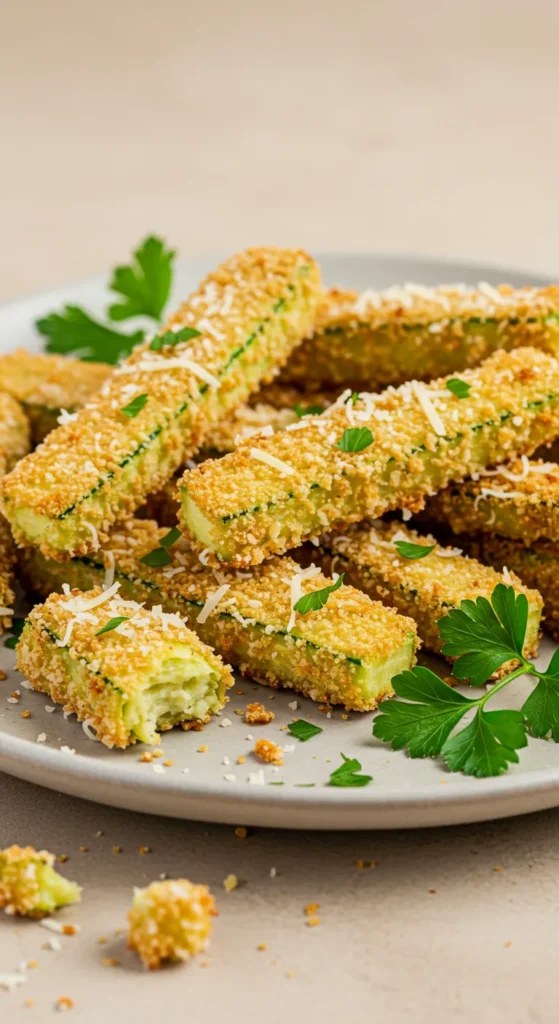 Crispy Parmesan Zucchini Fries