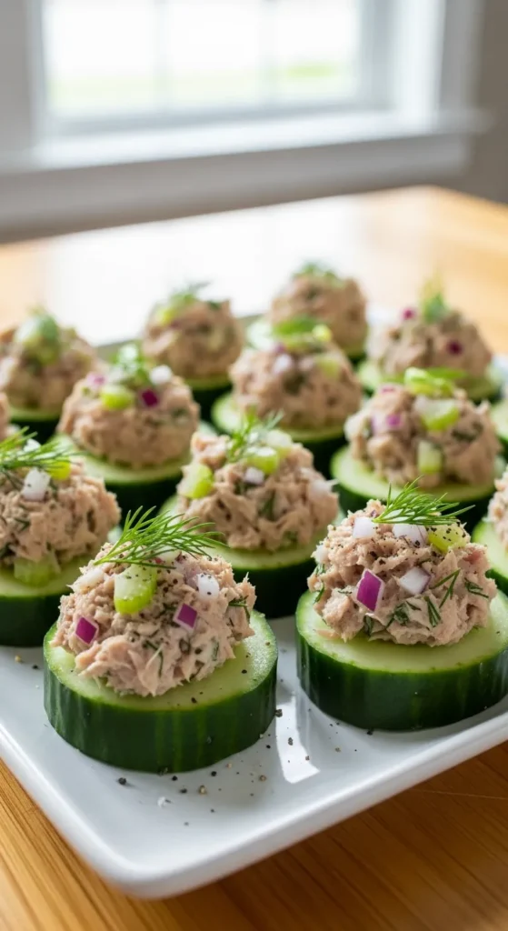 Cucumber Tuna Bites