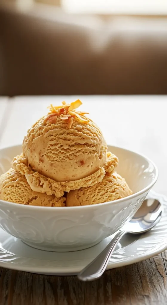 Divine Toasted Coconut Ice Cream