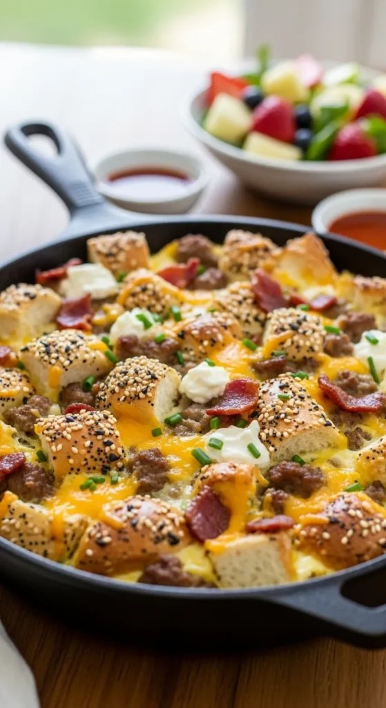 Everything Bagel Breakfast Casserole