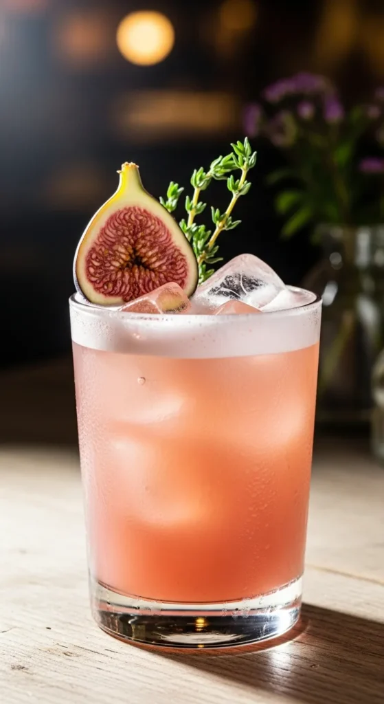 Fig & Thyme Gin Fizz