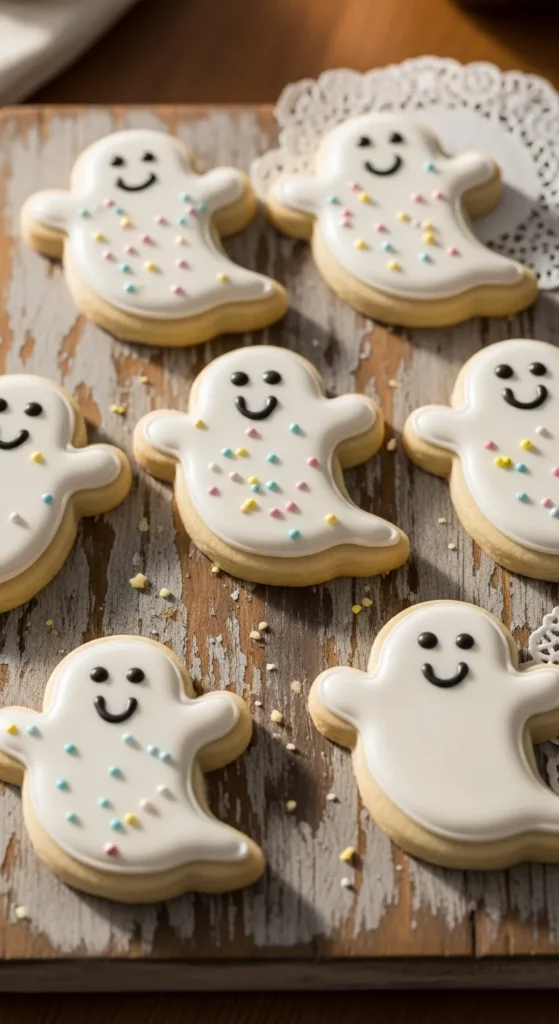 Friendly Ghost Sugar Cookies