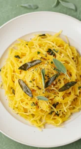 Garlic Butter Spaghetti Squash with Herbs