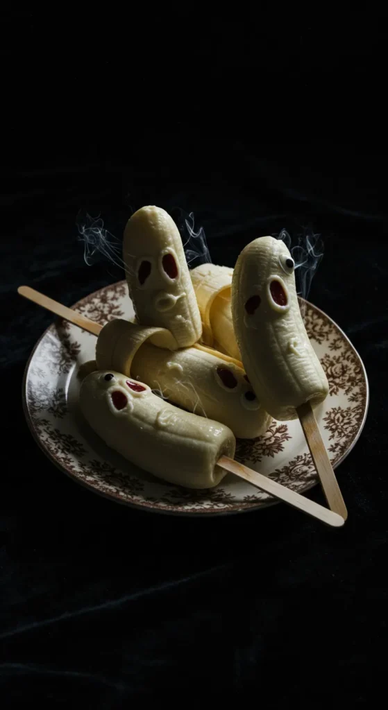 Ghostly Banana Pops