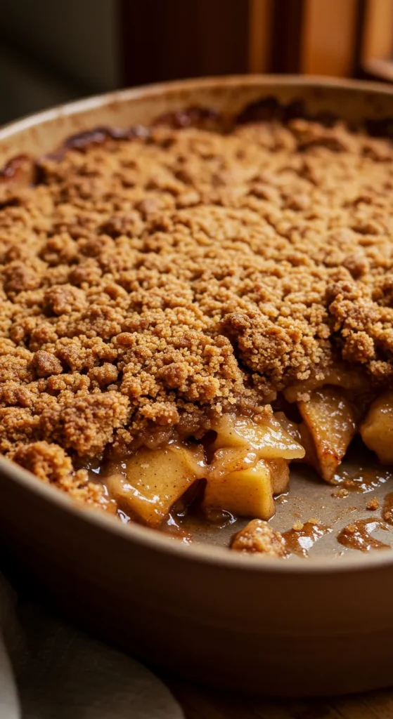 Gingerbread Apple Crumble