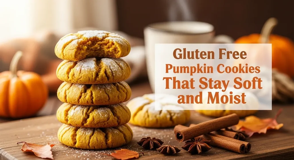 Gluten Free Pumpkin Cookies That Stay Soft and Moist