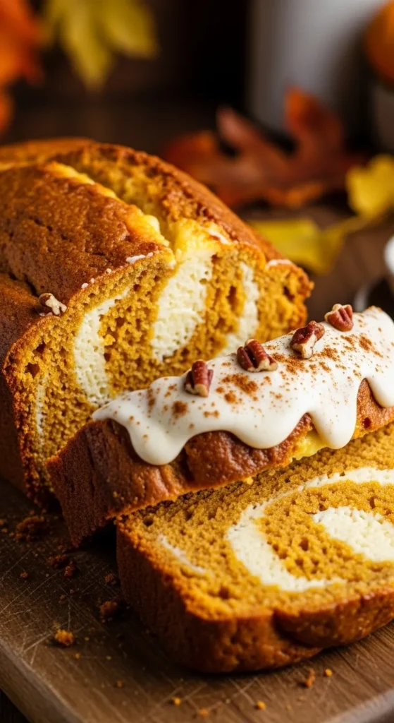 Gluten-Free Pumpkin Cream Cheese Bread