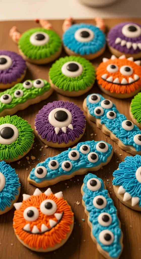 Googly Monster Eye Sugar Cookies