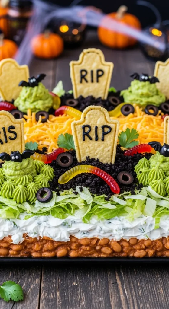 Graveyard Taco Dip
