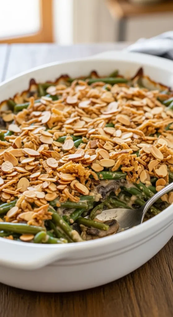 Green Bean Almondine Casserole