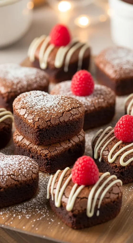 Heart-Shaped Brownie Bites