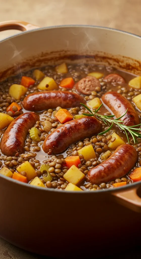 Hearty Lentil and Sausage Stew