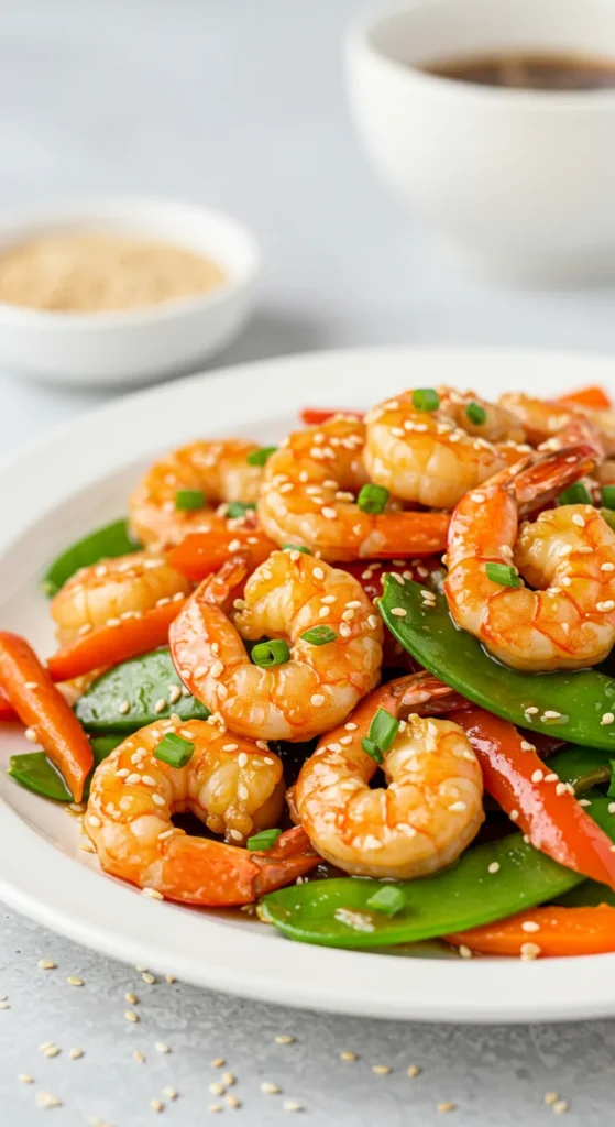 Honey Garlic Shrimp Stir-Fry