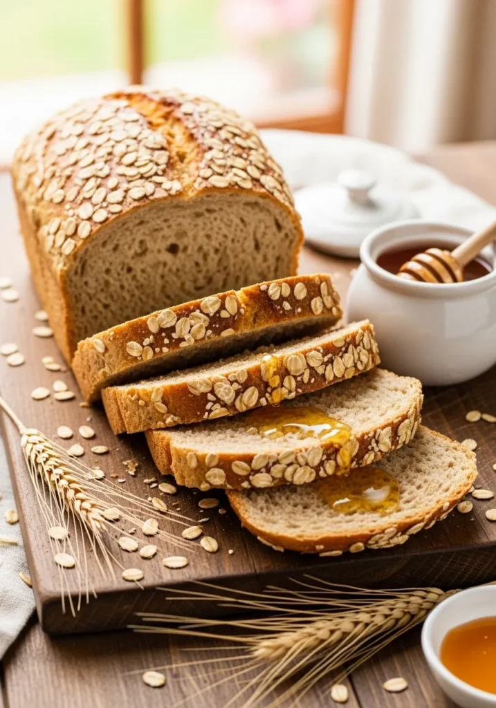 Honey Oatmeal Whole Wheat Bread Recipe