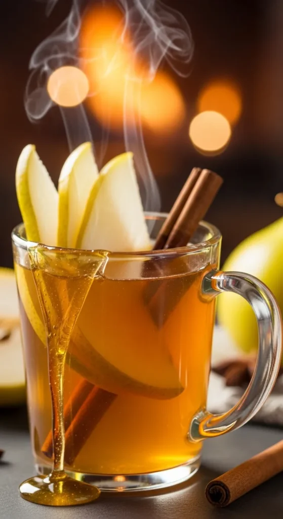 Hot Honey Pear Toddy