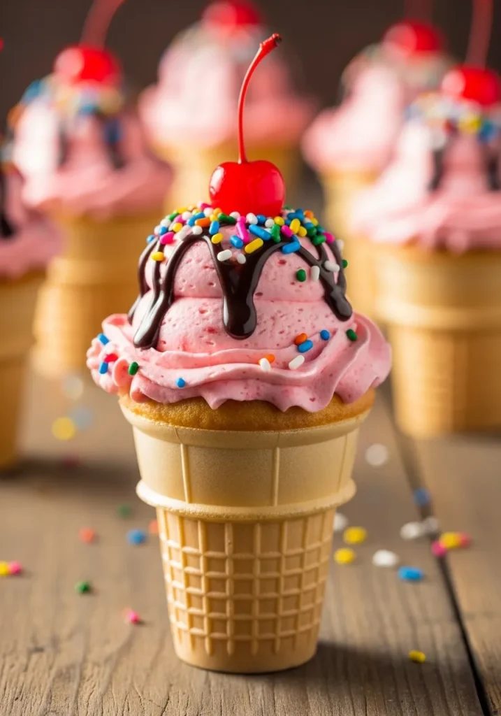 Ice Cream Cone Cupcakes