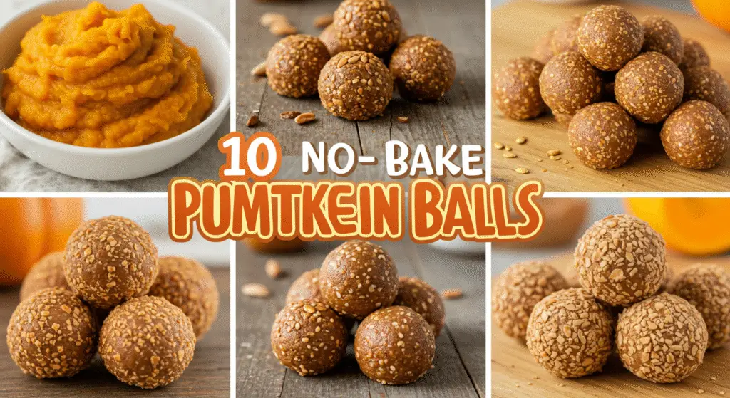 10 No-Bake Pumpkin Protein Balls