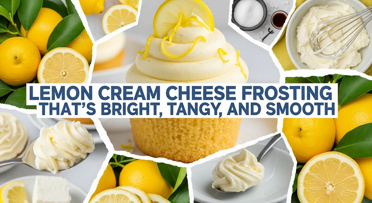 Lemon Cream Cheese Frosting That’s Bright, Tangy, and Smooth