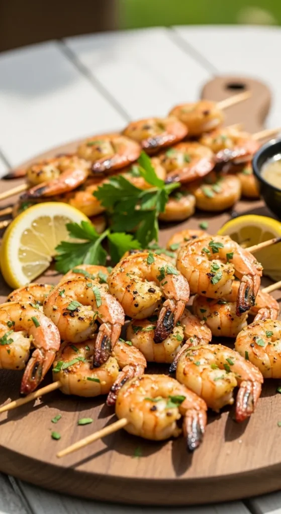 Lemon Herb Shrimp Skewers