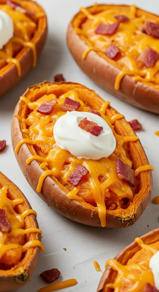 Loaded Sweet Potato Skins