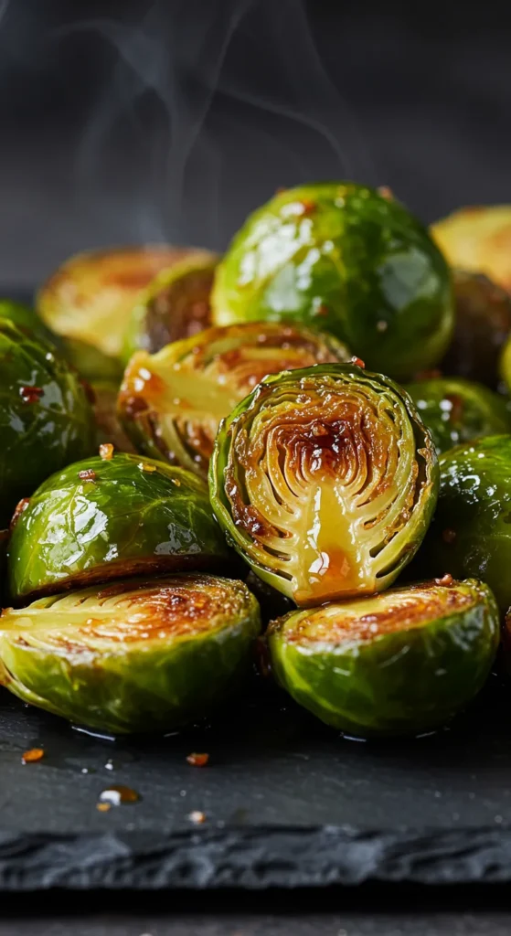 Maple Glazed Brussels Sprouts