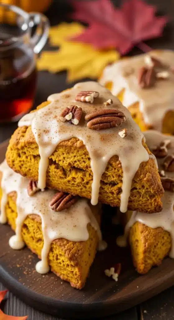 Maple-Glazed Pumpkin Scones
