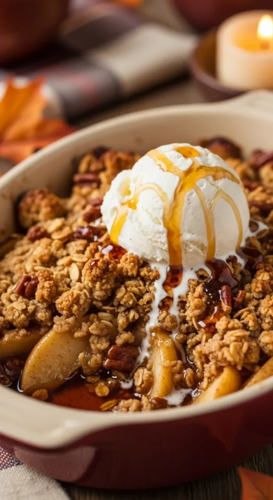 Maple Pecan Apple Crisp for a Cozy Fall Dessert