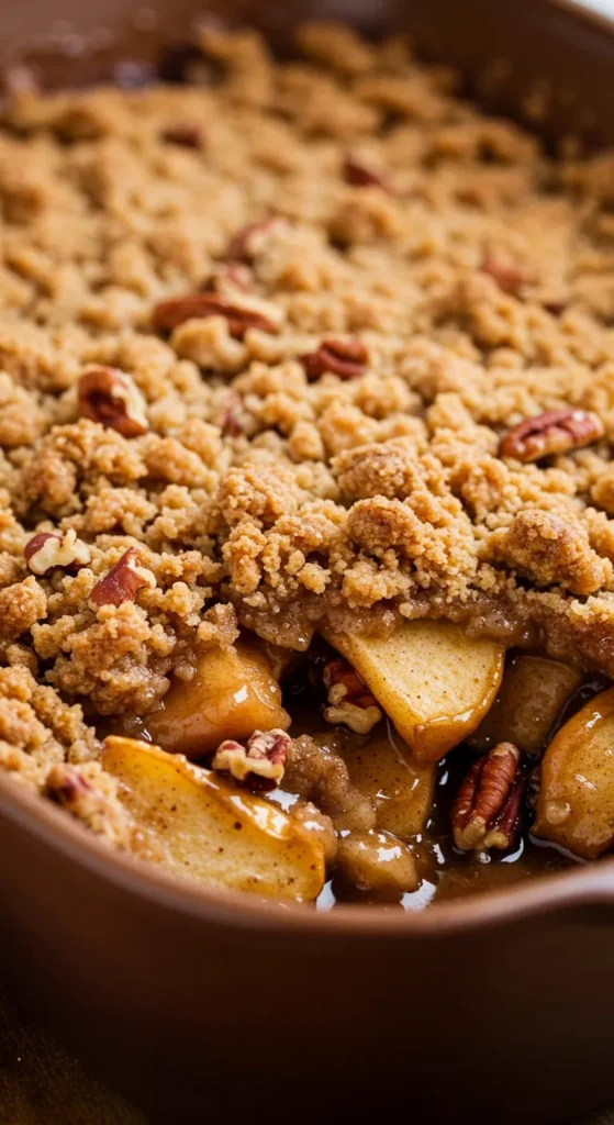 Maple Pecan Apple Crumble