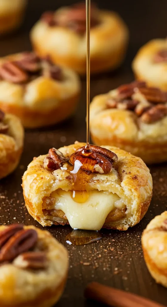 Maple Pecan Brie Bites