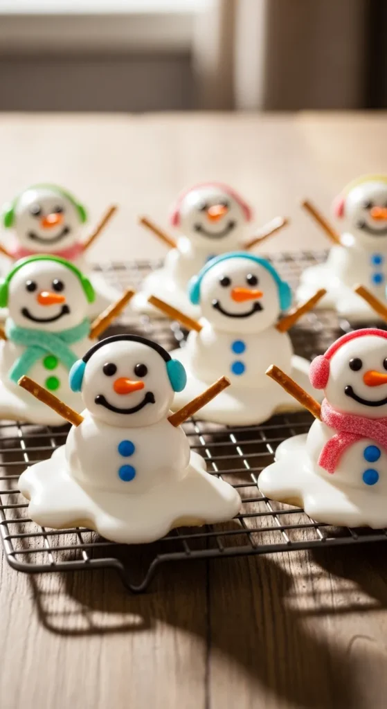 Melted Snowman Cookies