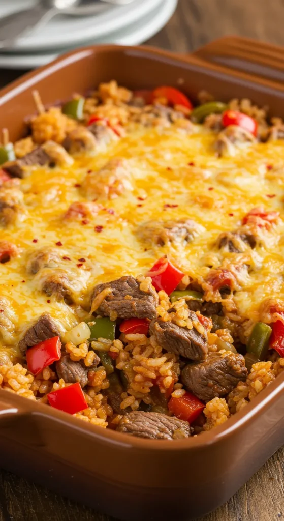 Mexican-Inspired Beef and Rice Casserole