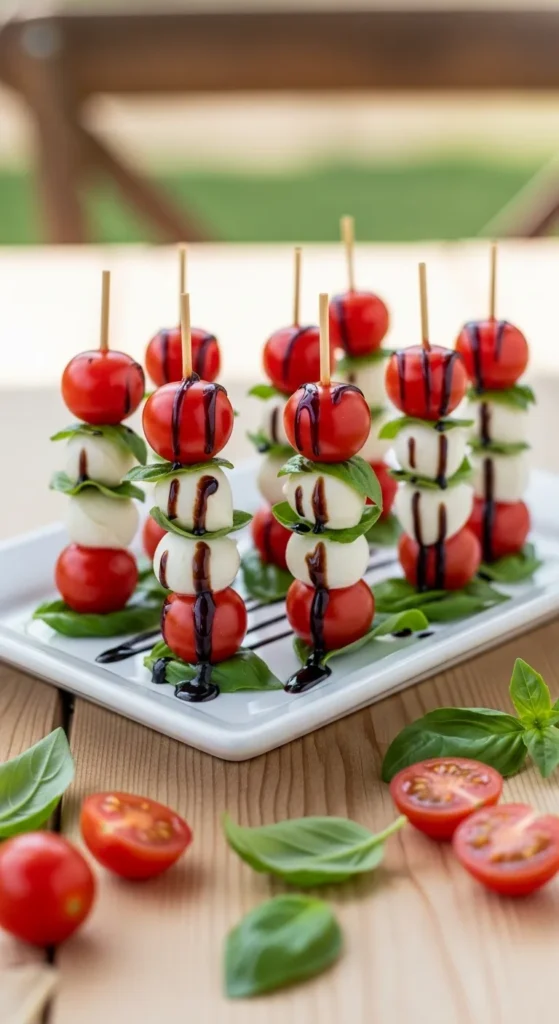 . Mini Caprese Skewers