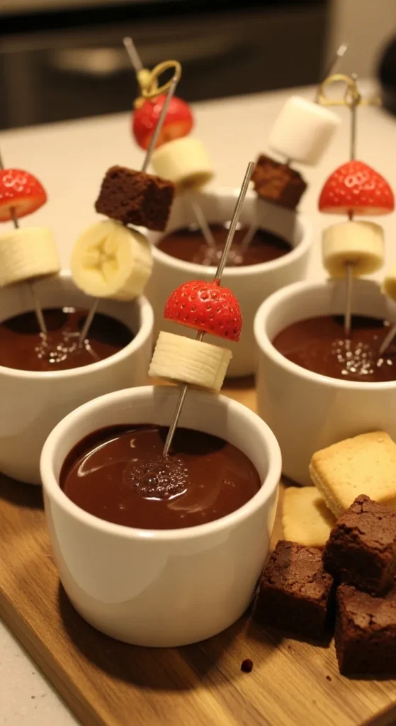 Mini Chocolate Fondue Cups