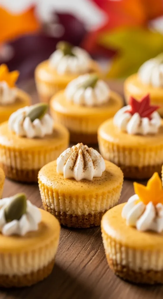Mini Pumpkin Cheesecake Cookie Bites
