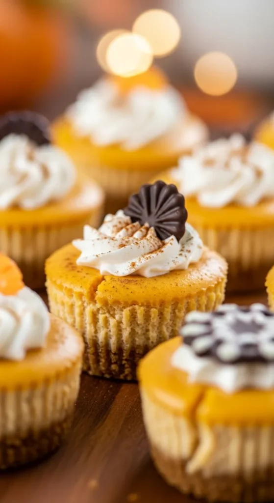Mini Pumpkin Cheesecakes