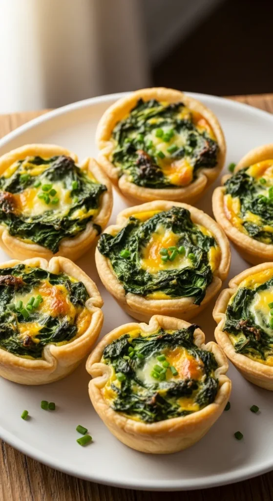Mini Spinach Quiches