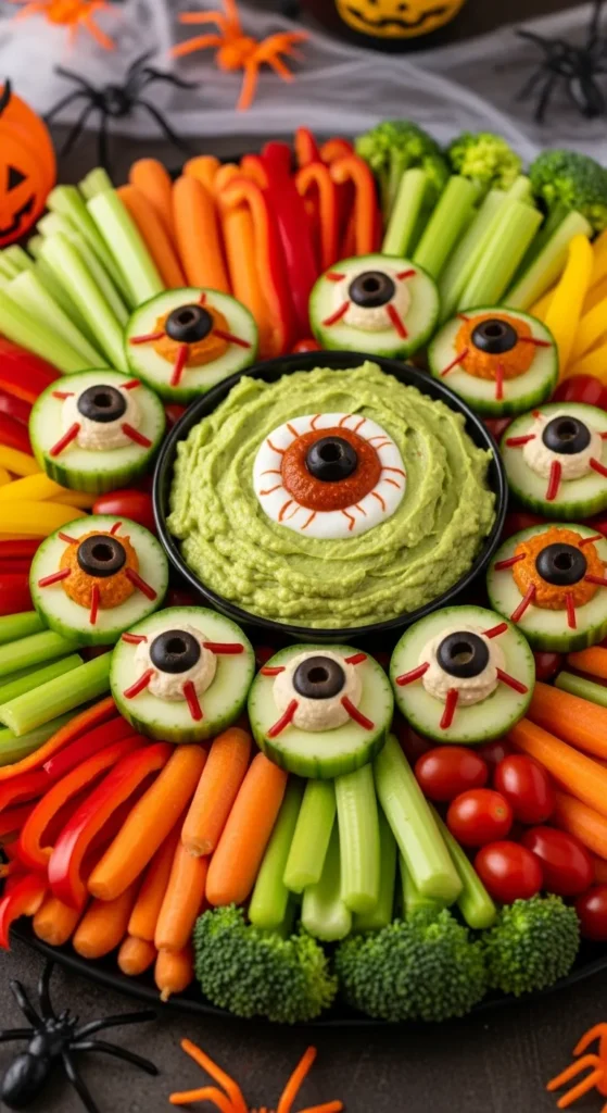Monster Eyes Veggie Tray