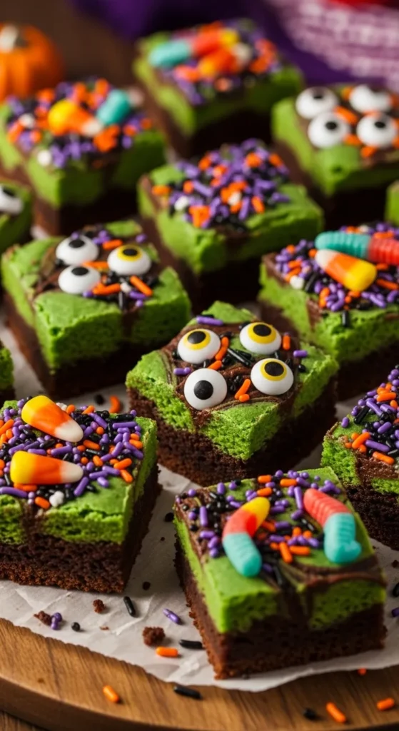 Monster Mash Green Brownies
