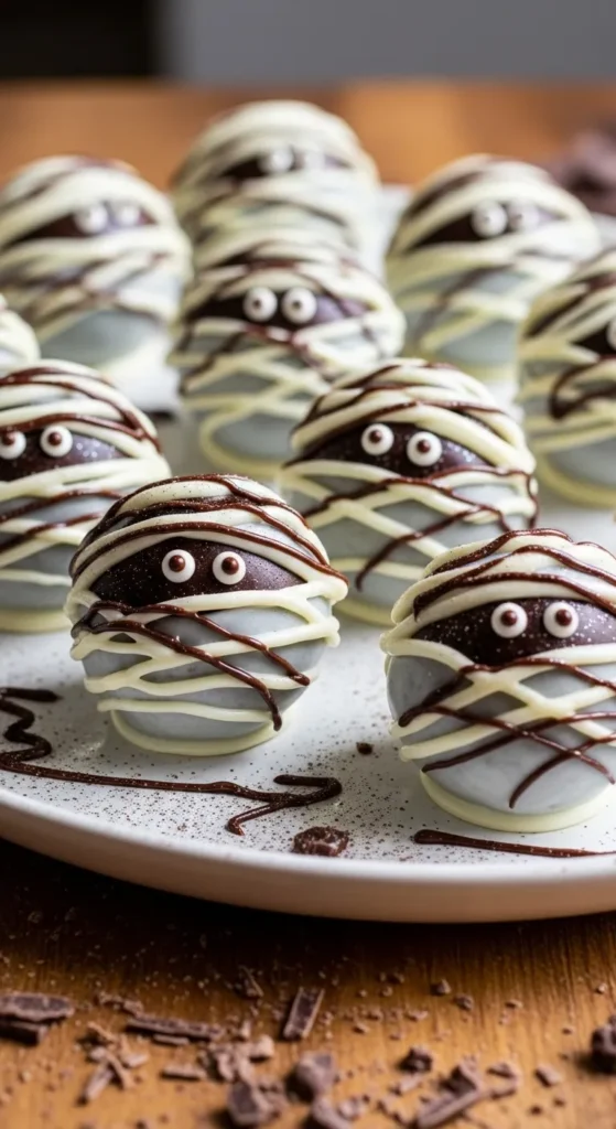 Mummy Chocolate Cake Pops