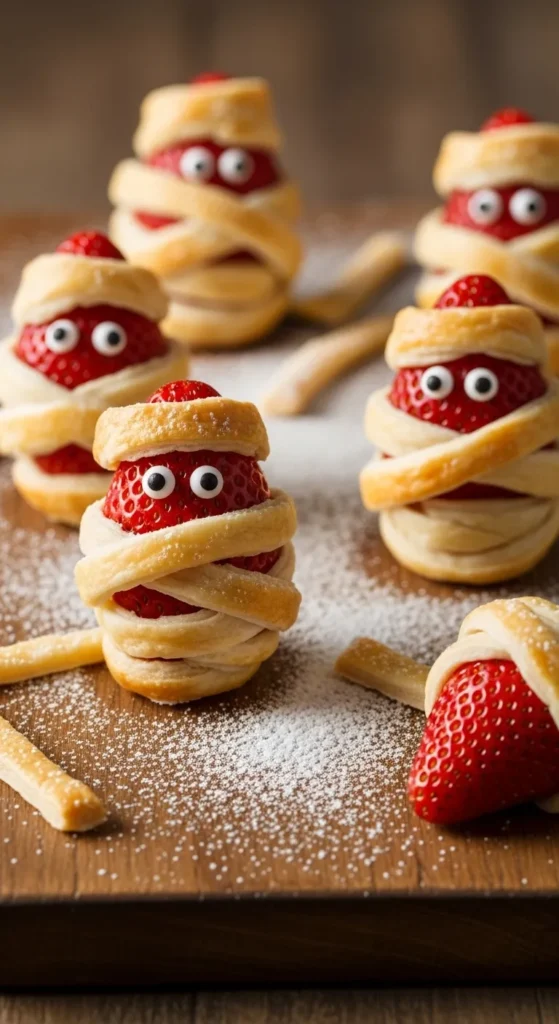 Mummy Strawberry Wraps