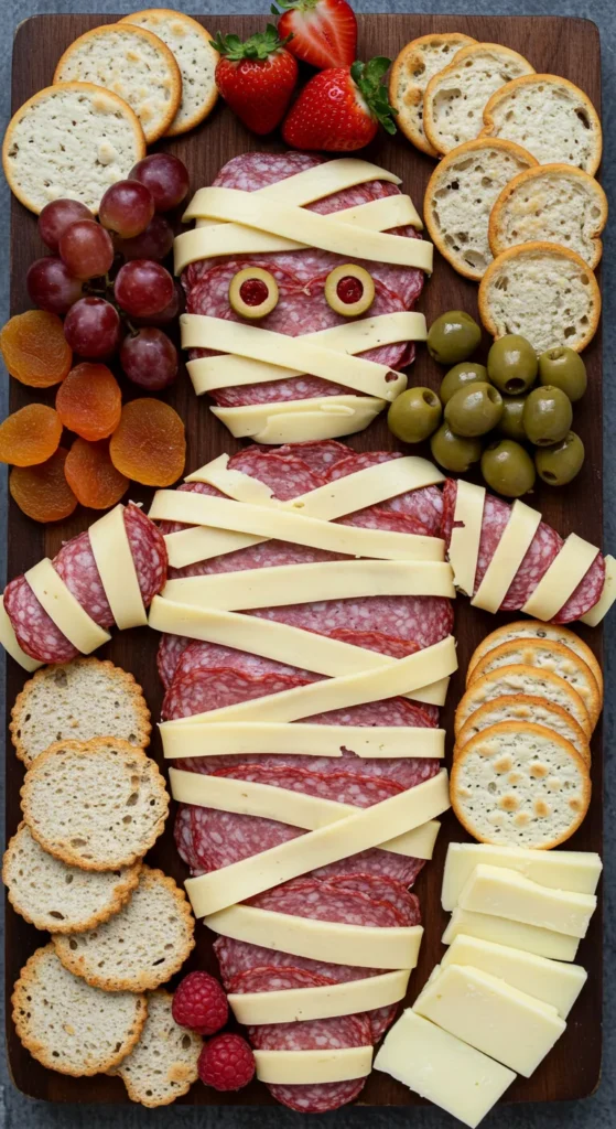 Mummy Wrap Charcuterie Board