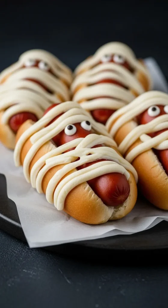 Mummy Wrapped Hot Dogs