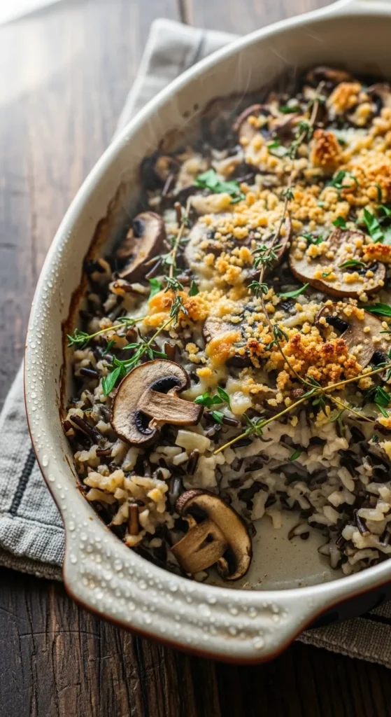 Mushroom & Wild Rice Casserole